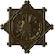 Ekena Millwork Antilles Ceiling Medallion (Fits Canopies up to 6"), Hand-Painted Brass, 38 1/4"OD x 1 1/2"P CM38ANBRS - alternate 1